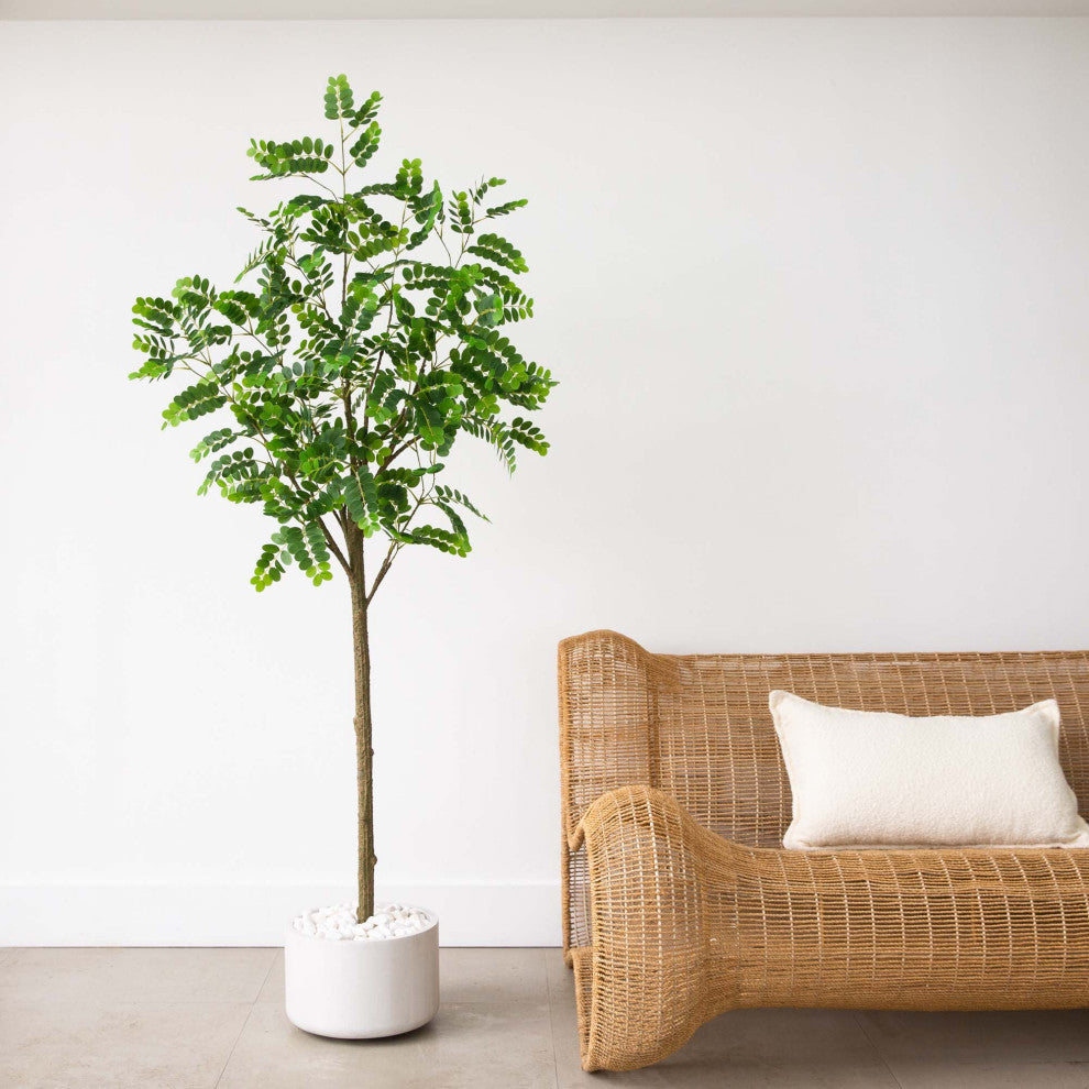 Artificial Greco Citrus Tree With Real Touch Leaves, 6'