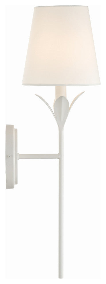 Broche 1-Light Matte White Wall Mount