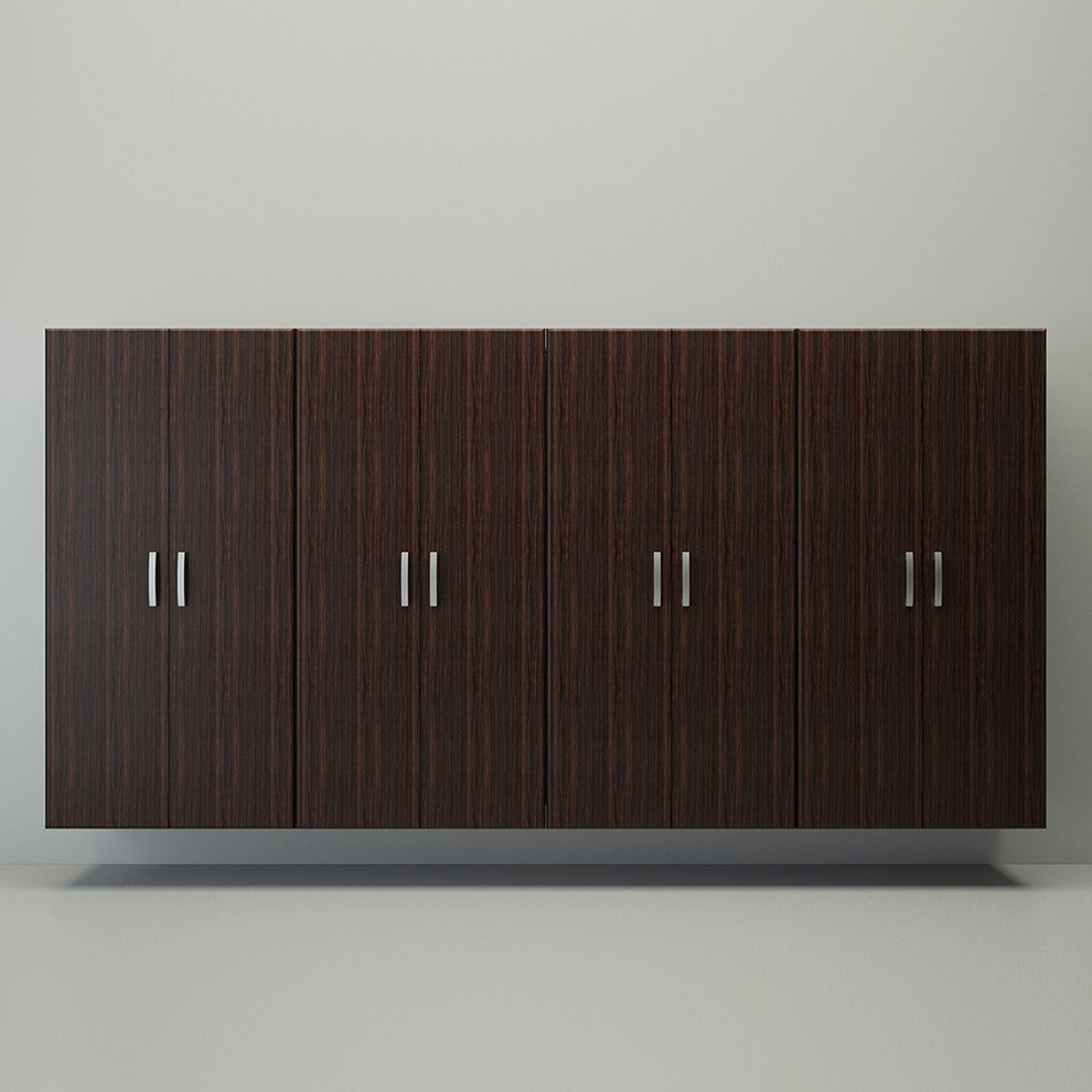 6 Piece Jumbo Cabinet Storage System, Espresso
