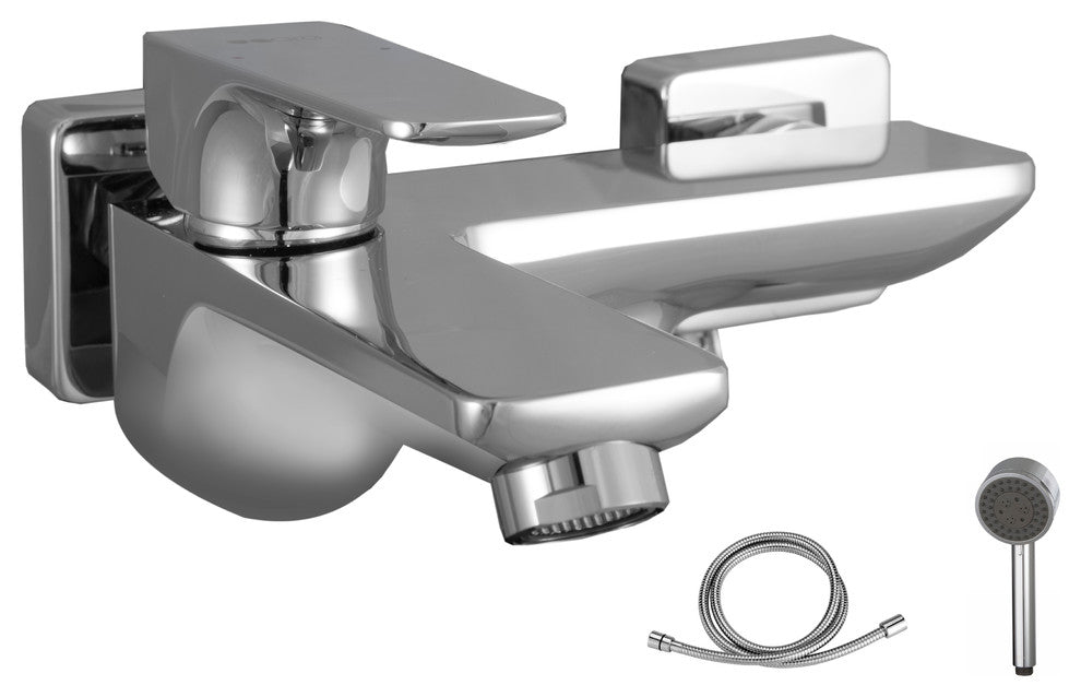 Ucore Single Handle Bathtub Shower Mixer With Showerhead and 60" Hose