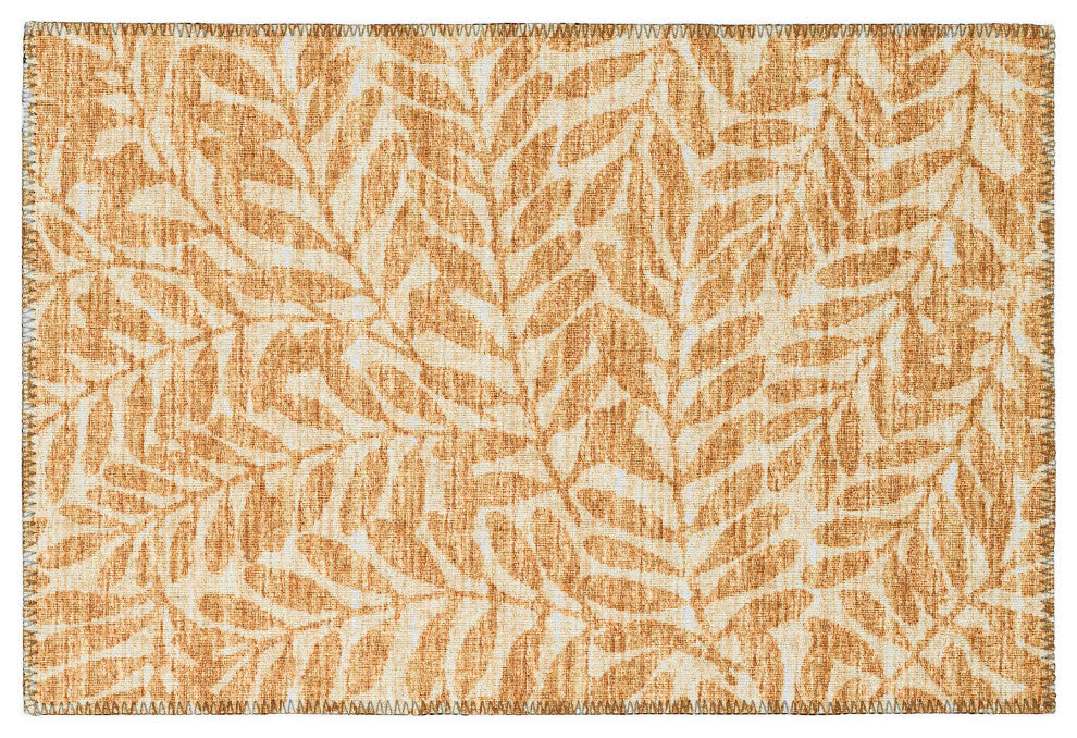 Indoor/Outdoor Sedona SN5 Wheat Machine Washable 1'8" x 2'6" Rug