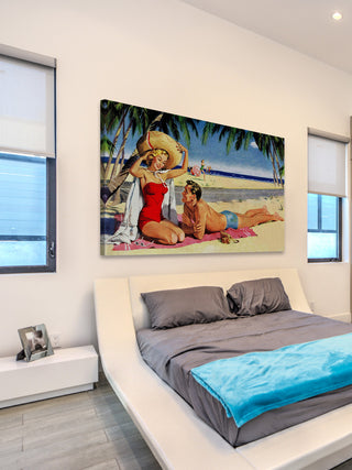 "Sun Protection" Painting Print on Wrapped Canvas