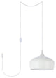 Living District Nora 1-Light Plug-In Pendant White