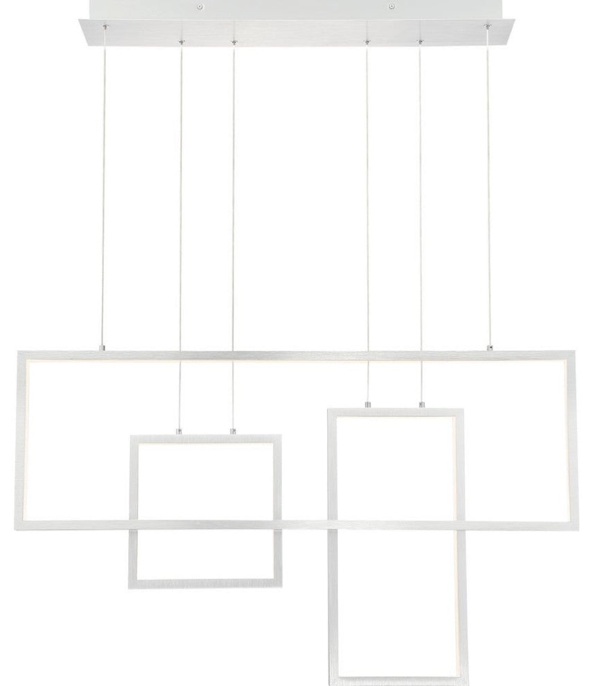 Brushed Aluminum LED Island Light/Chandelier