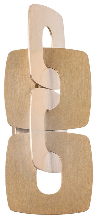 Corbett Lighting Trentino Wall Sconce, Stria Gold Leaf, 7.25"Dx20"H