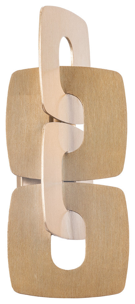 Corbett Lighting Trentino Wall Sconce, Stria Gold Leaf, 7.25"Dx20"H