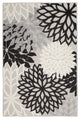 Nourison Aloha 3' x 5' Black White Tropical Area Rug