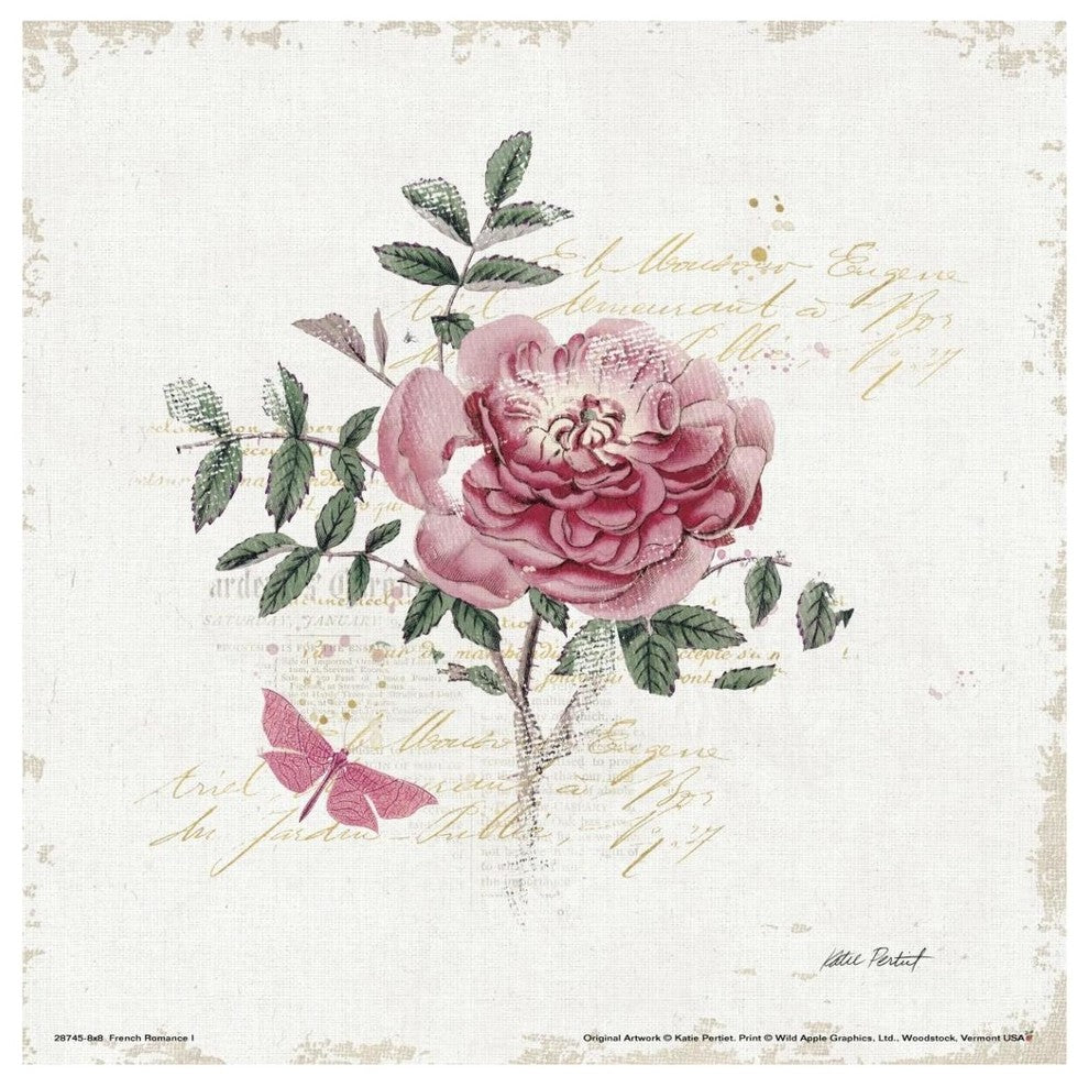 "French Romance I" Digital Paper Print by Katie Pertiet, 42"x42"