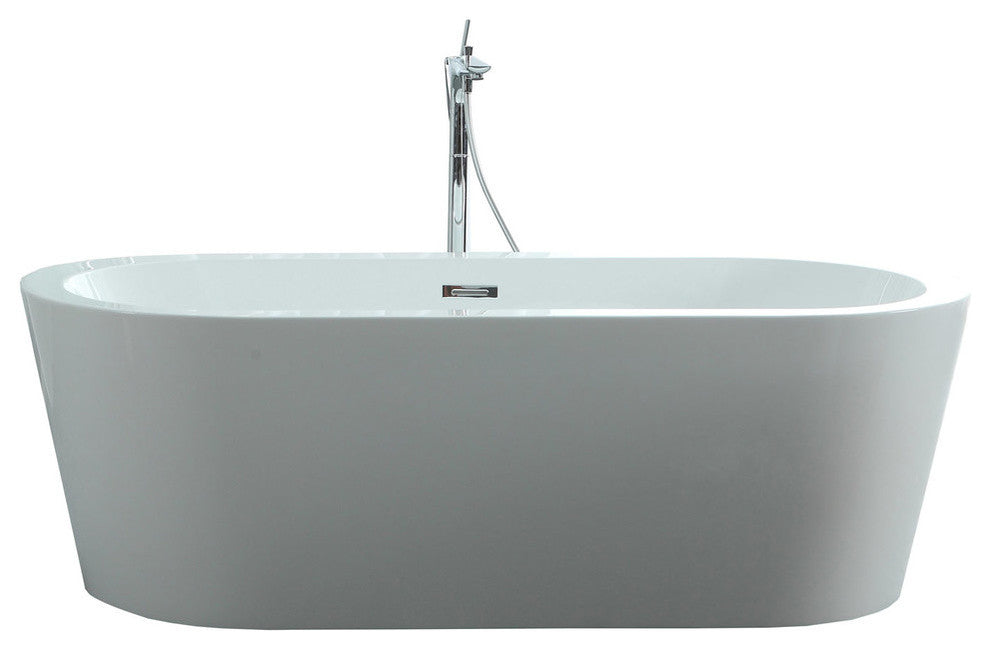 Serenity 63"x29.5" Freestanding Soaking Bathtub