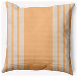 20" x 20" Stripe Indoor/Outdoor Polyester Throw Pillow, Pale Gold