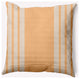 20" x 20" Stripe Indoor/Outdoor Polyester Throw Pillow, Pale Gold
