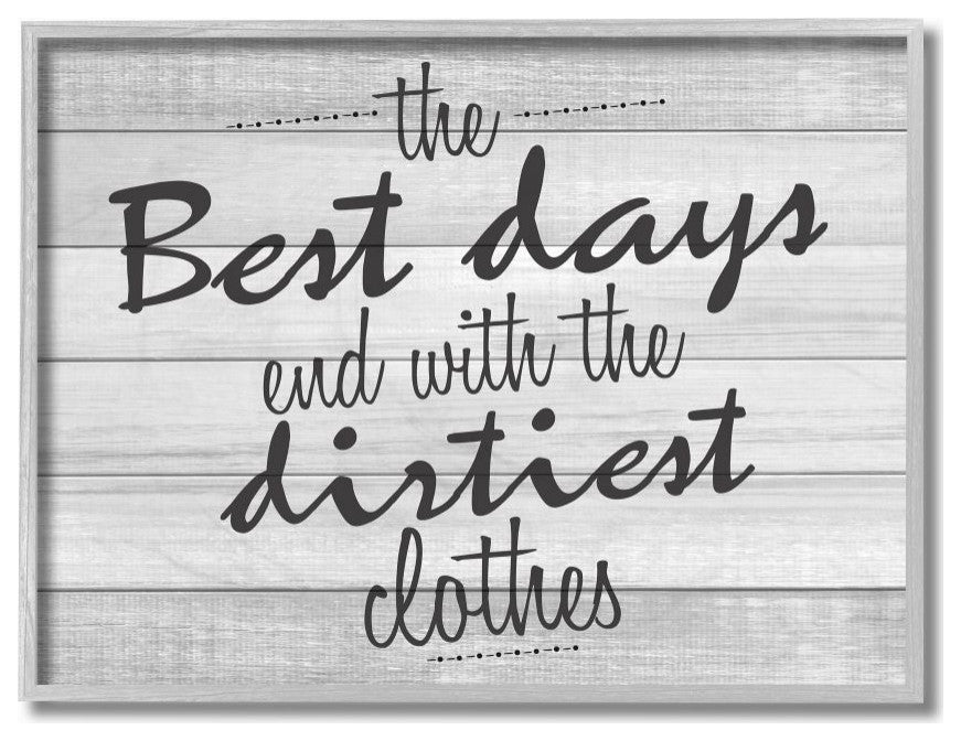 Best Days Inspirational Bathroom Laundry, 11"x14"
