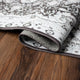 My Magic Carpet Machine Washable Runner Rug Parviz Gray 2.5x10'