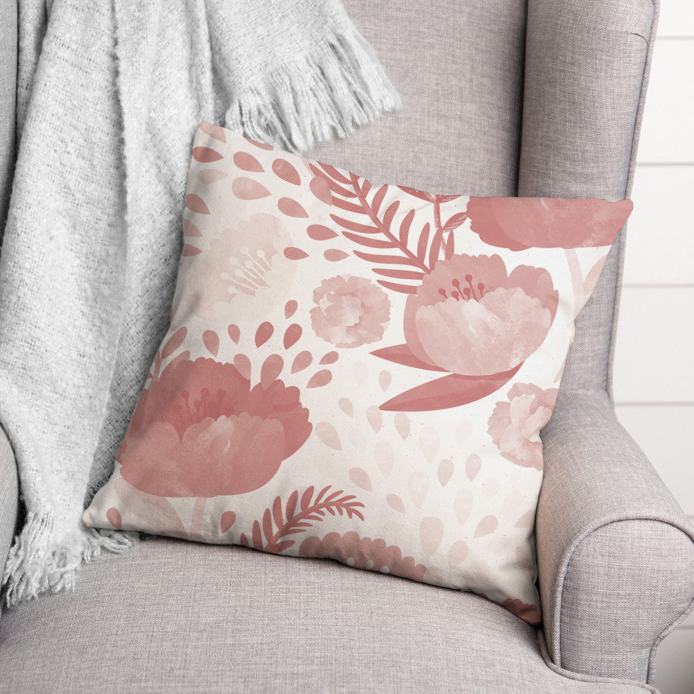 Simple Floral 4 16x16 Indoor / Outdoor Pillow
