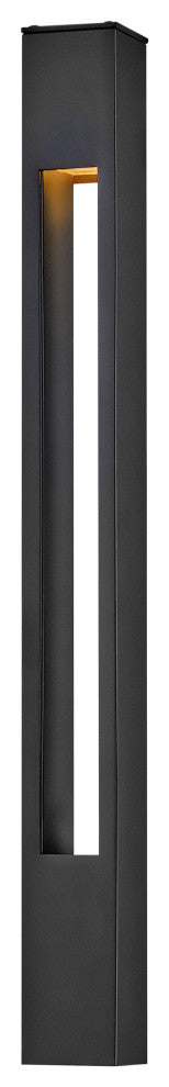 Hinkley Atlantis Square Small Bollard, Satin Black