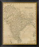 "Hindoostan, 1812" Framed Canvas Giclee by Aaron Arrowsmith, 28x34"