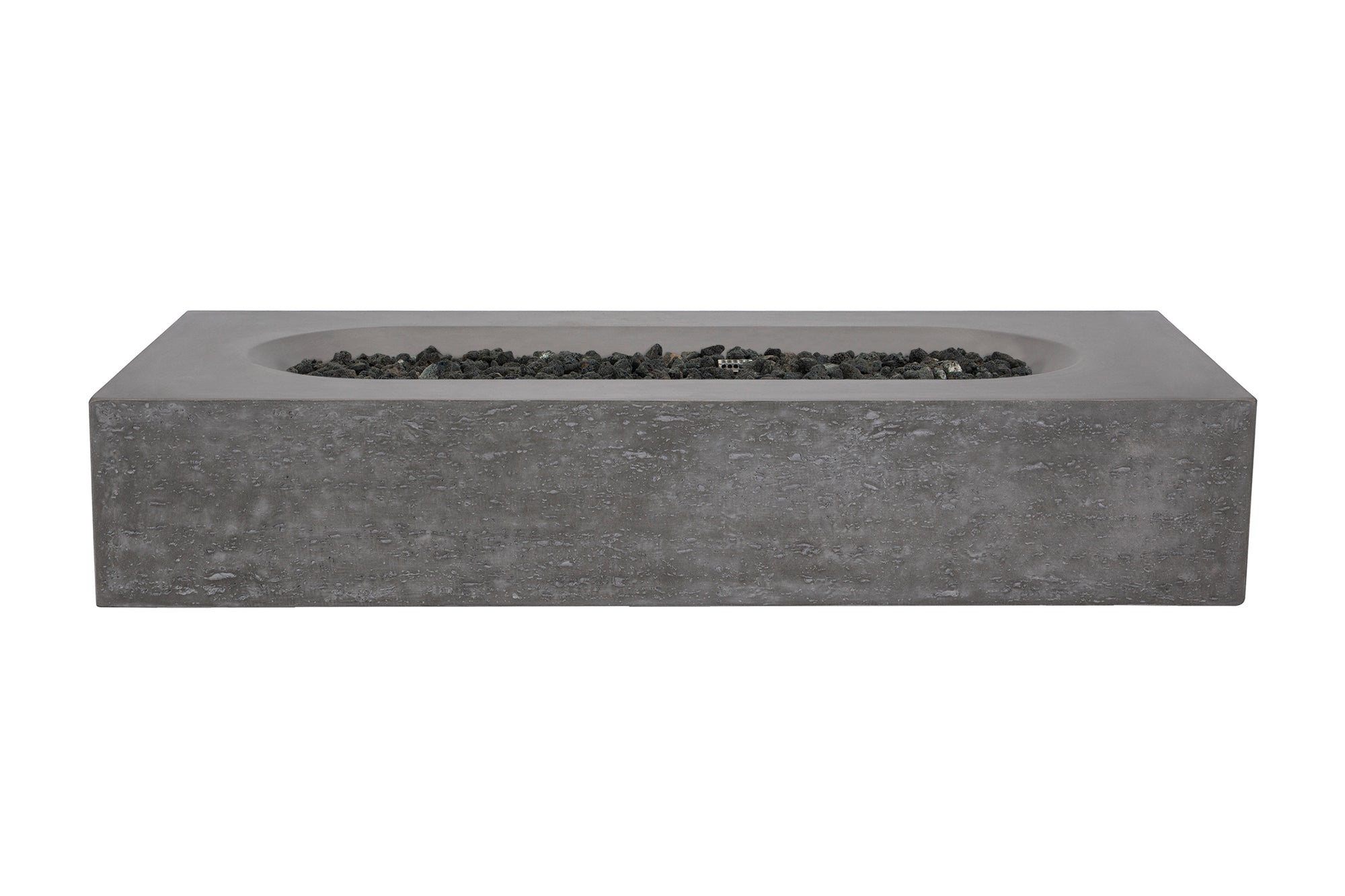 Pyromania Alchemy Concrete Fire Pit Table, 60"x30", Slate, Natural Gas