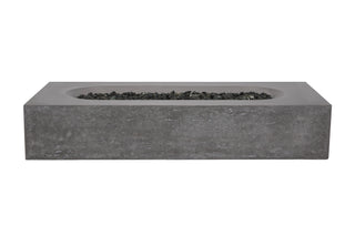 Pyromania Alchemy Concrete Fire Pit Table, 60"x30", Slate, Natural Gas