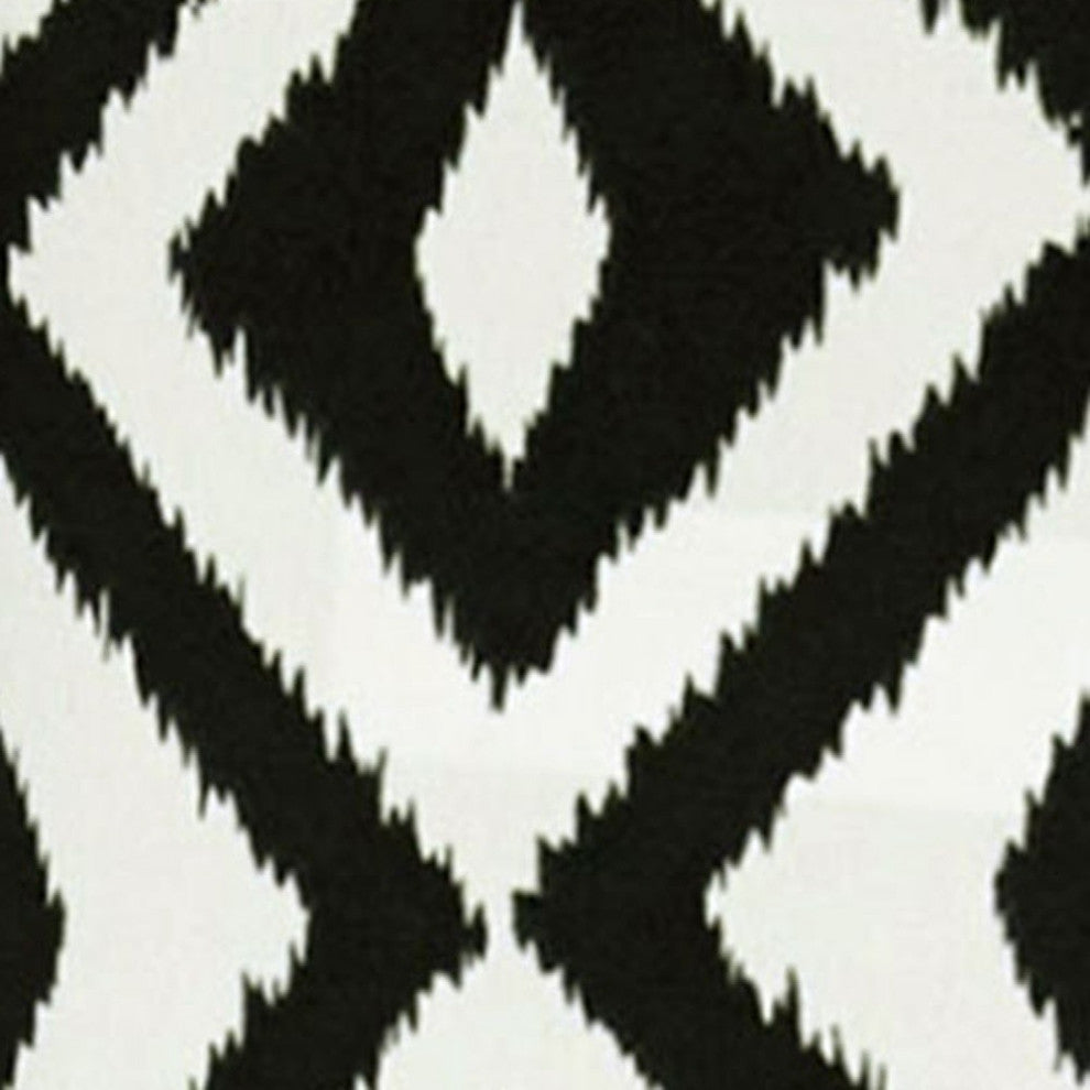 17" Black Diamonds Indoor Outdoor Zippered Pillow Cover