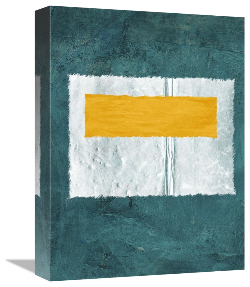 "Green And Yellow Abstract Theme 4" Fine Art Print