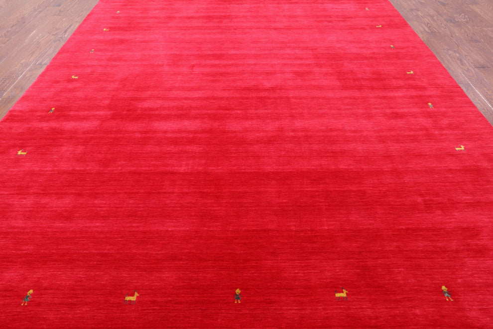 Persian Gabbeh Handmade Rug 10' 0" X 14' 0" - Q15266