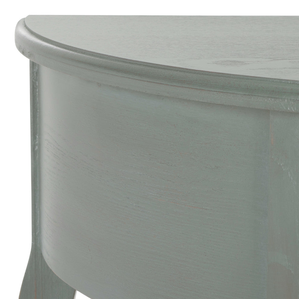 Safavieh Jan Demilune Small Console Table, French Gray