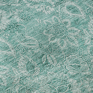 Premium Machine Washable Mayfield AMF662 Teal 8' x 10' Rug