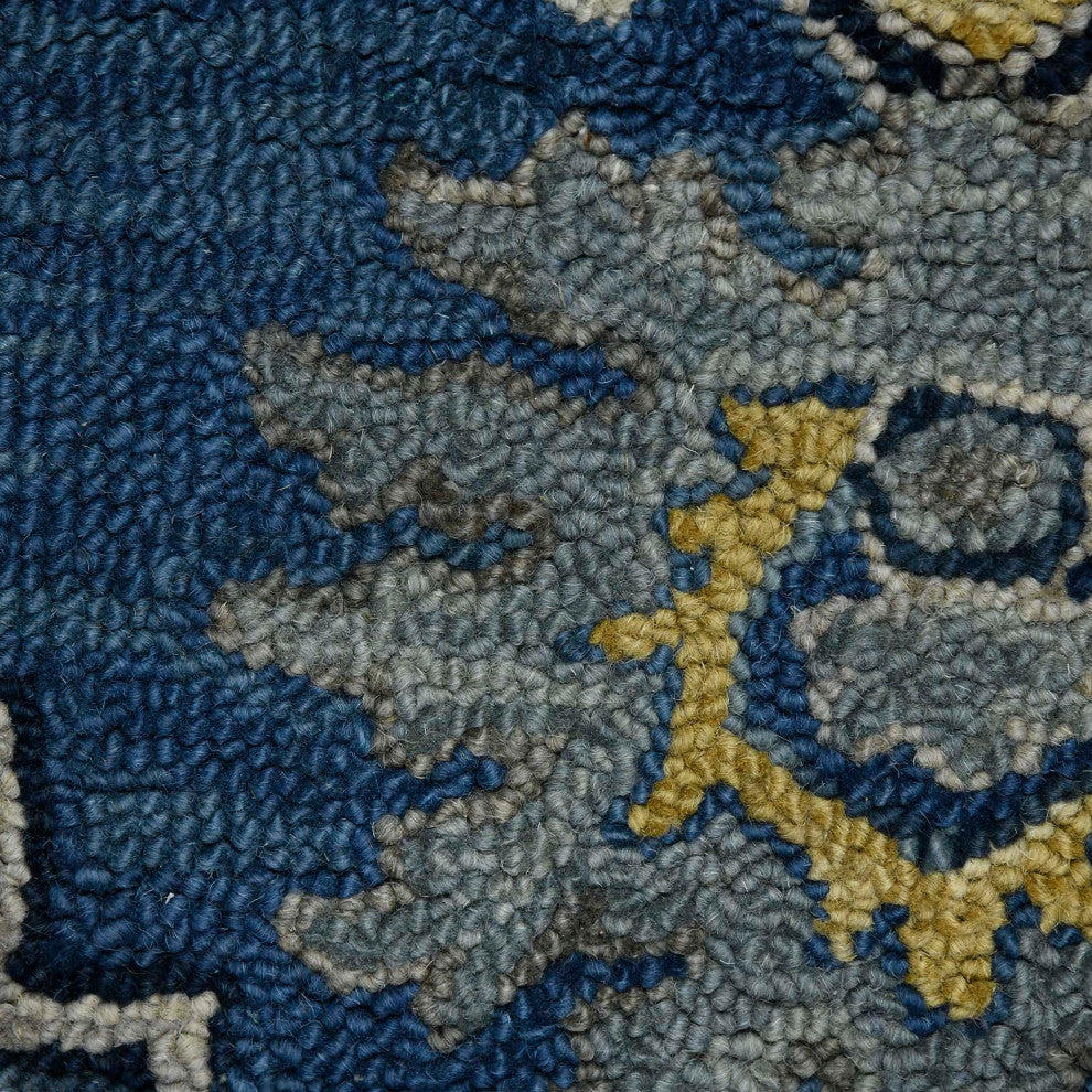 Boho Roanne Area Rug, Denim Blue, 8' x 11', Medallion