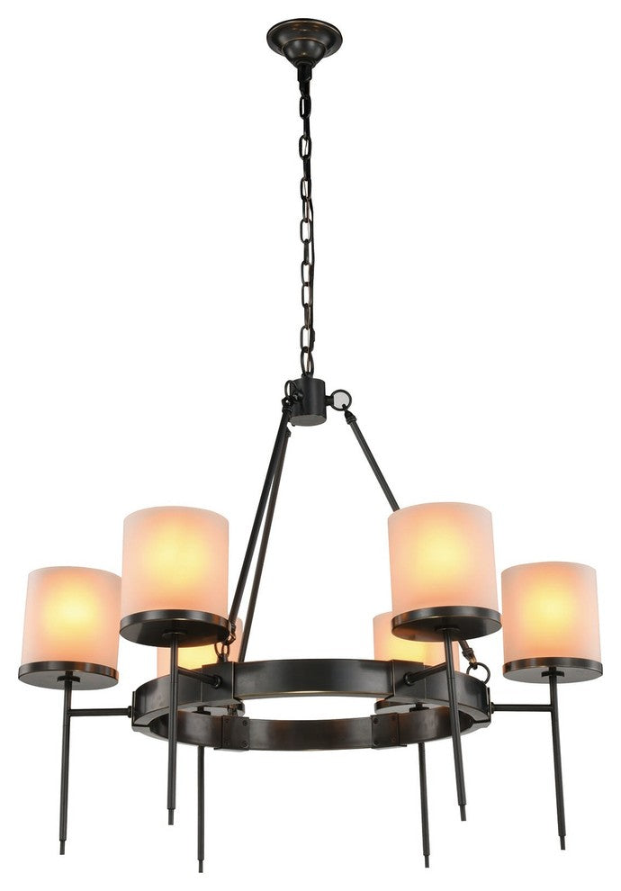 Elegant Lighting Bradford Collection Chandelier, Bronze