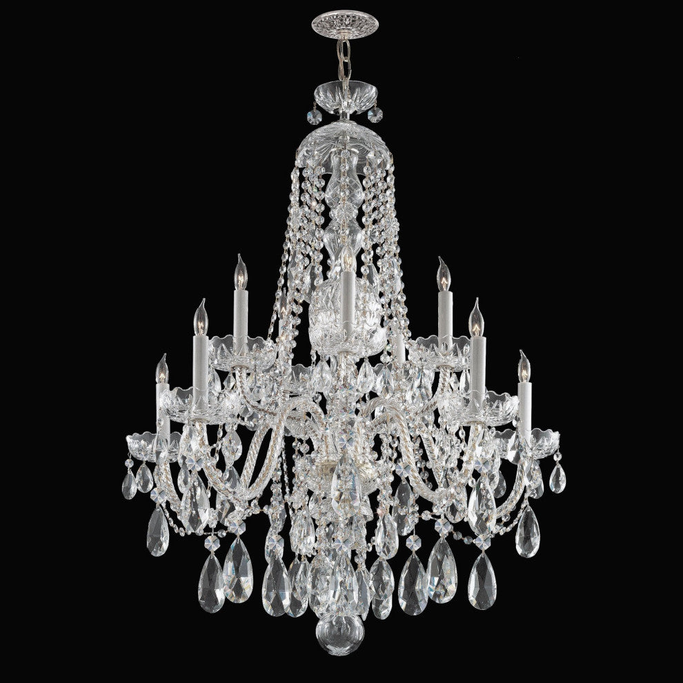 Crystorama Lighting Group 1110-CL-MWP Traditional Crystal 10 - Polished Chrome