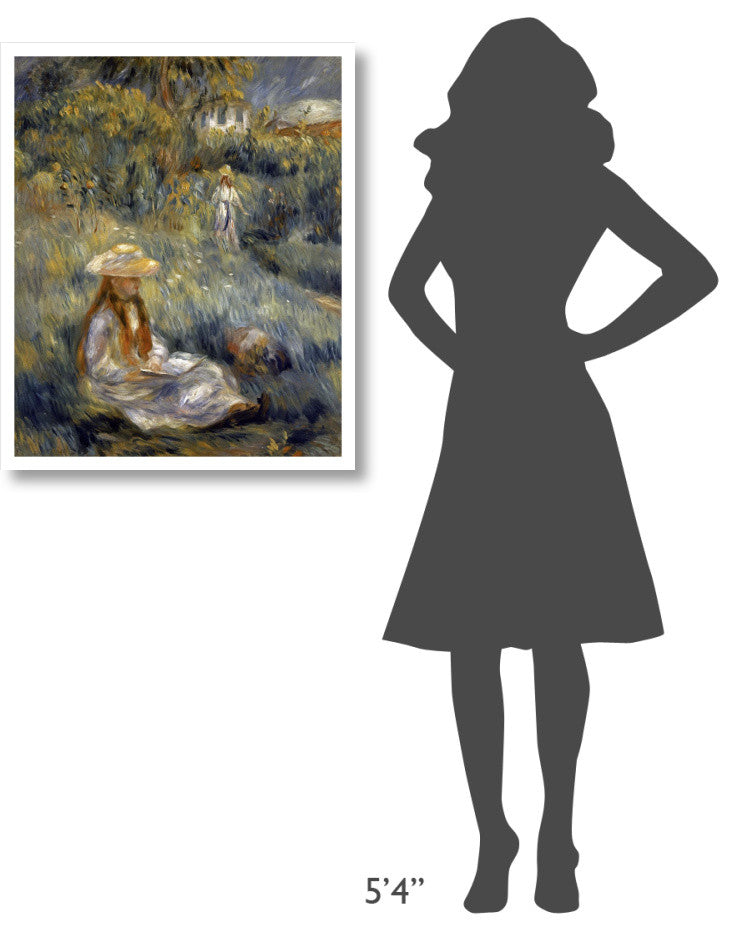 "Garden at Mezy: Mademoiselle Manet" Print by Pierre-Auguste Renoir, 27"x32"