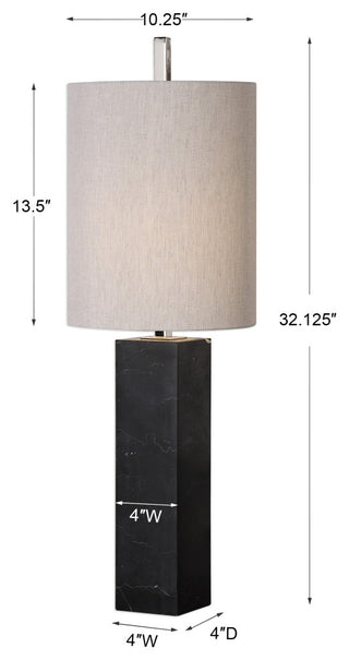 Uttermost Delaney Marble Column Accent Lamp
