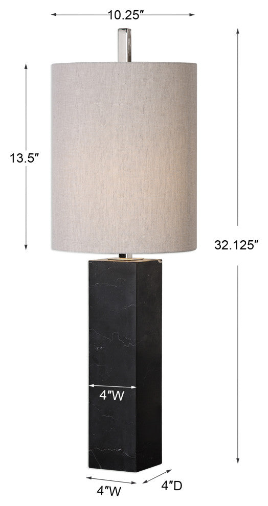 Uttermost Delaney Marble Column Accent Lamp