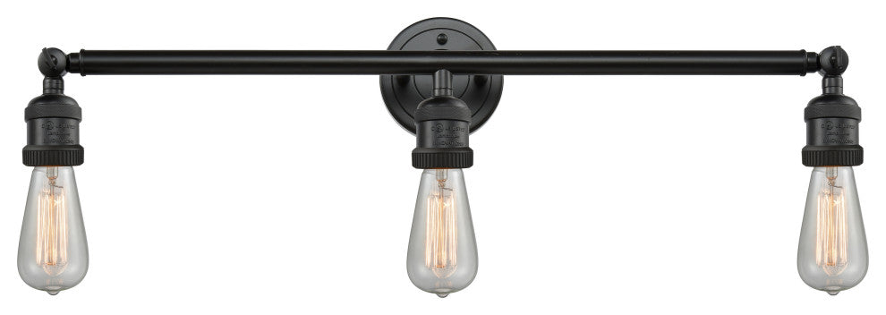 INNOVATIONS LIGHTING 205NH-OB-LED Bare Bulb 3 Light Bath Vanity Light