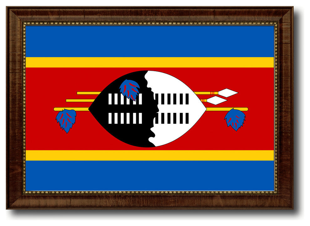 Swaziland Country Flag Canvas Print, 15"x21"