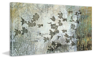 "Silver Flock" Painting Print on Canvas by Tracy Silva Barbosa
