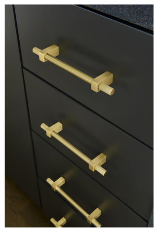 Jeffrey Alexander 698-128 Larkin Outer Knurled 5-1/16" (128mm) - Satin Nickel