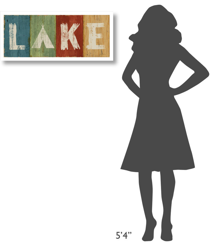 "Lake Lodge V" Digital Paper Print by Sue Schlabach, 32"x14"