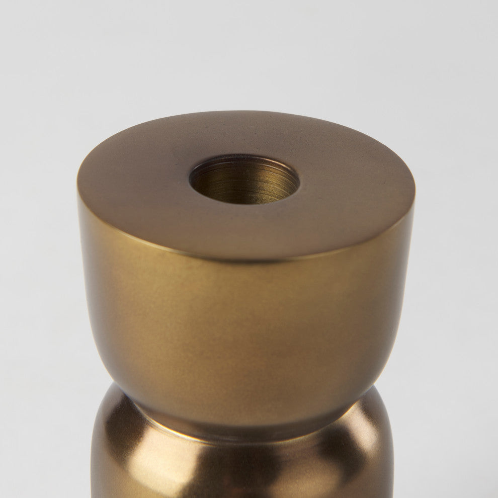 Malta Aluminum Candle Holder Small