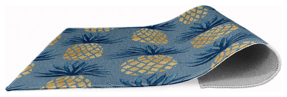 Pineapple Stripes Chenille Rug