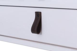 Memomad Bali Home Office Solid Wood Desk with Drawers (Off-White)
