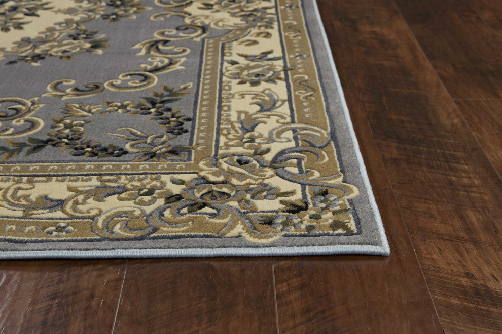 HomeRoots 7' x 10' Polypropylene Slate Blue Area Rug