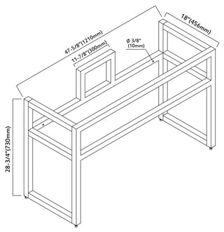 Gordon 48" Double Bathroom Sink, Sink With Pedestal
