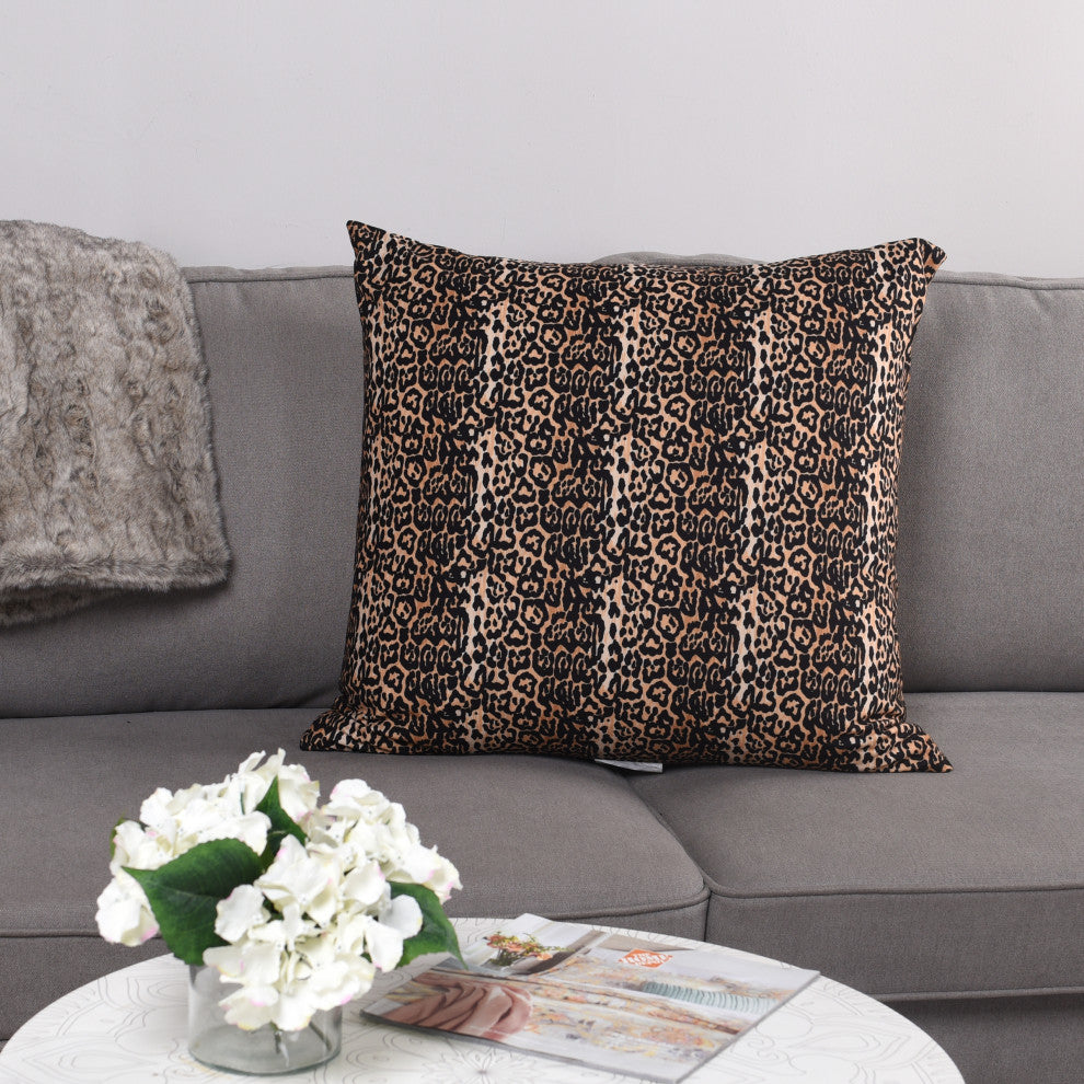 Dann Foley Printed Cushion Cheetah Upholstery