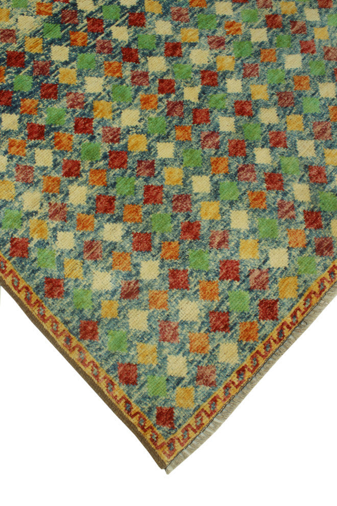Balochi Kathlene Red/Green Rug, 4'0x6'0
