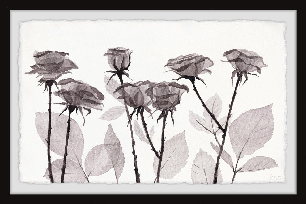 "Delicate Petals" Framed Painting Print