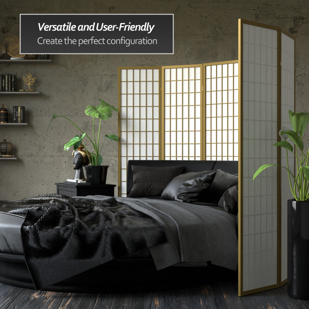 6' Tall Window Pane, Special Edition, Gold, 5 Panels