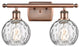 Innovations 516-2W-AC-G1215-6-LED 2 Light Bath Vanity Light, Antique Copper