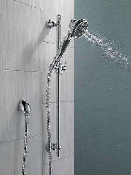 Delta Premium 3-Setting Slide Bar Hand Shower, Chrome, 57021