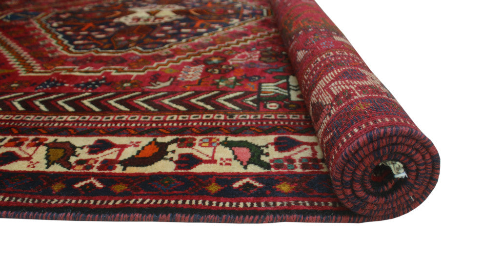 Fine Vintage Distressed Ronin Red Rug